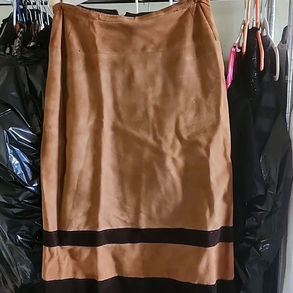 GENUINE Suede Skirt